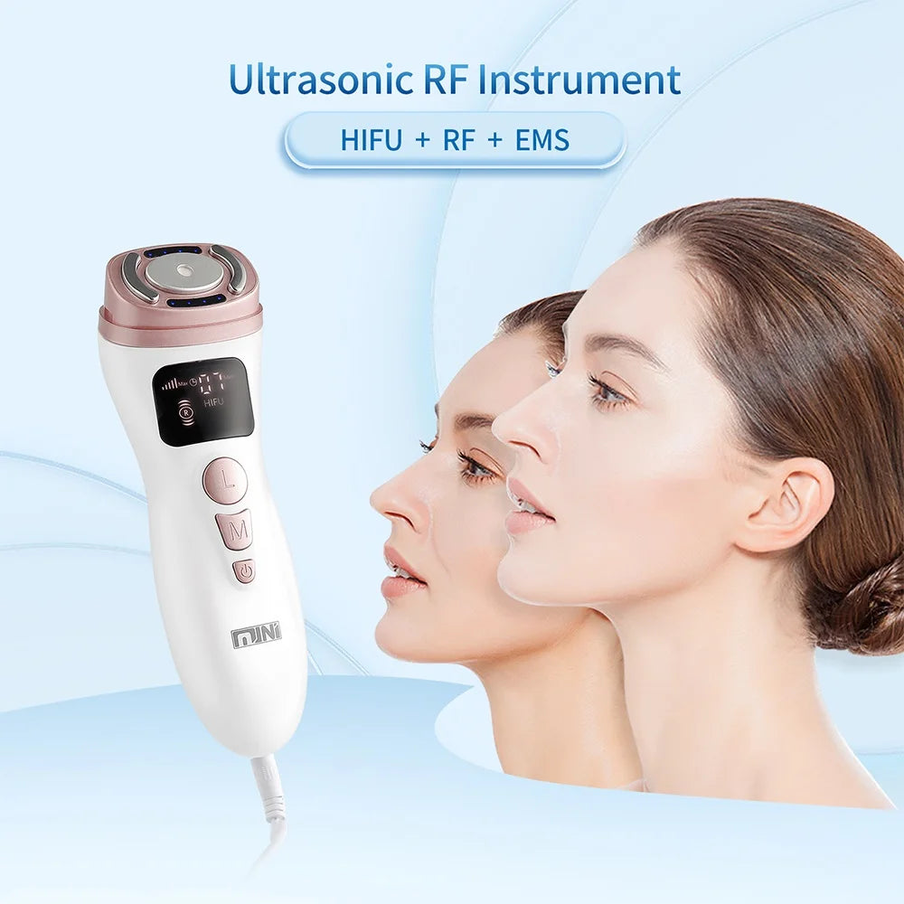 Appareil HIFU Mini — Lifting Ultrasons, RF & EMS Visage, Cou & Yeux
