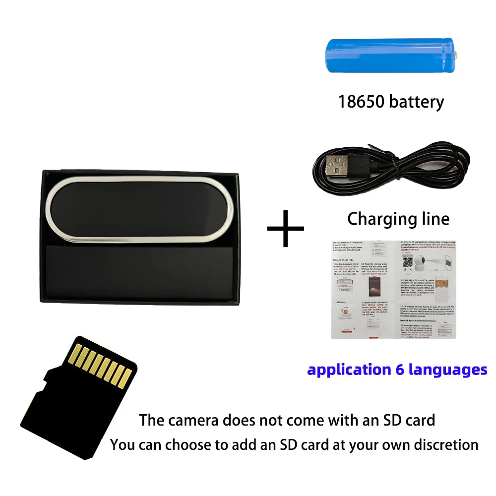 Mini Caméra Espion Horloge WiFi 1080P — Vision Nocturne Détection Mouvement