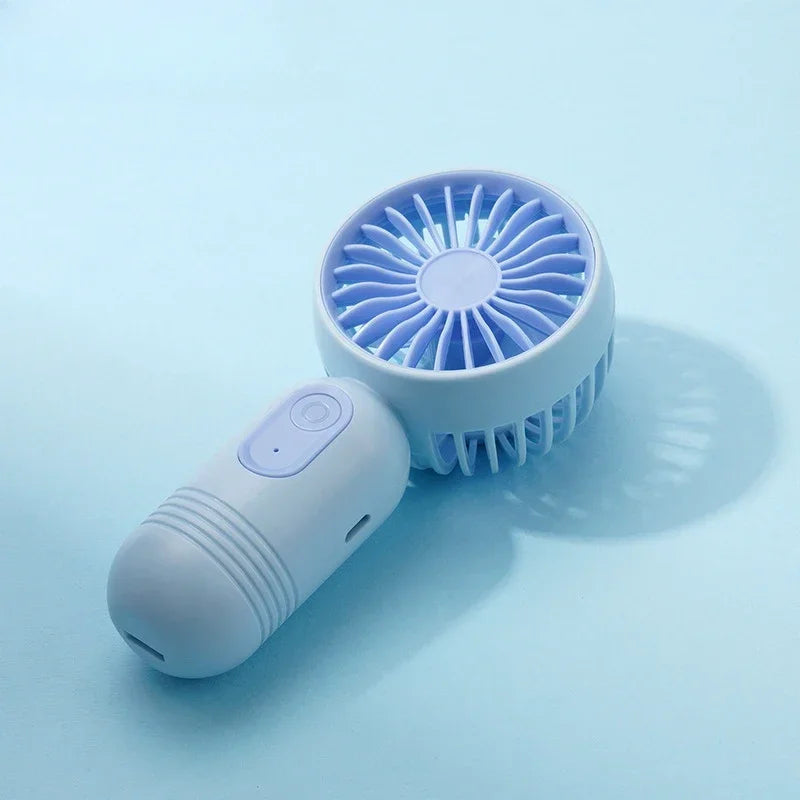 Mini Portable Fan USB Charging 3-Speed Handheld Small Fan Suitable for Office, Student Dormitory, Outdoor Travel and Camping