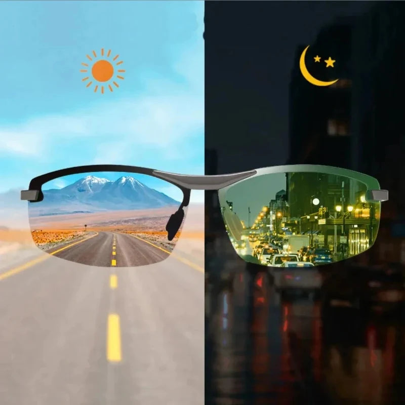 1/2/3pcs Day And Night Vision Sunglasses Polarized Smart Photochromic Sun Glasses For Man Woman Camping Fishing Driving Climbing