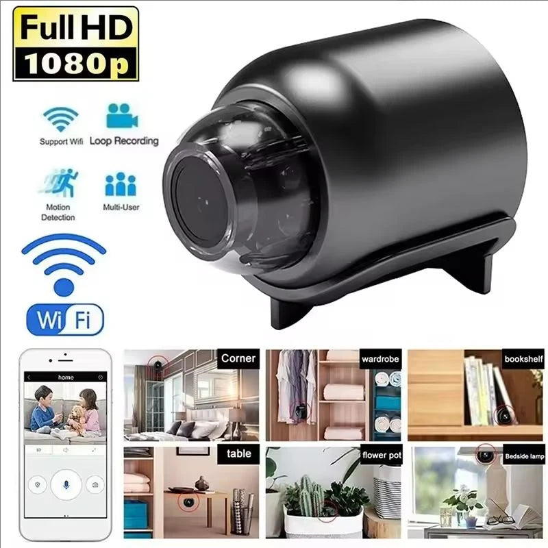 X5 Mini Caméra 1080P WiFi GEMODI — Vision Nocturne Détection Mouvement Audio & Vidéo