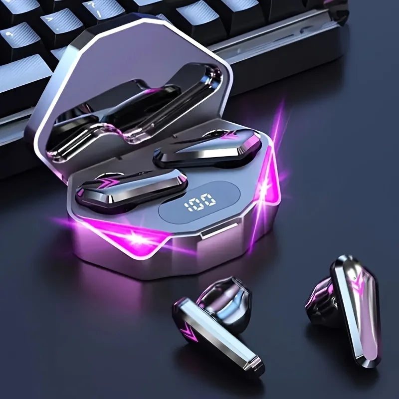 X15 TWS Écouteurs Gaming Bluetooth 5.3 — Réduction de Bruit Micro Affichage LED
