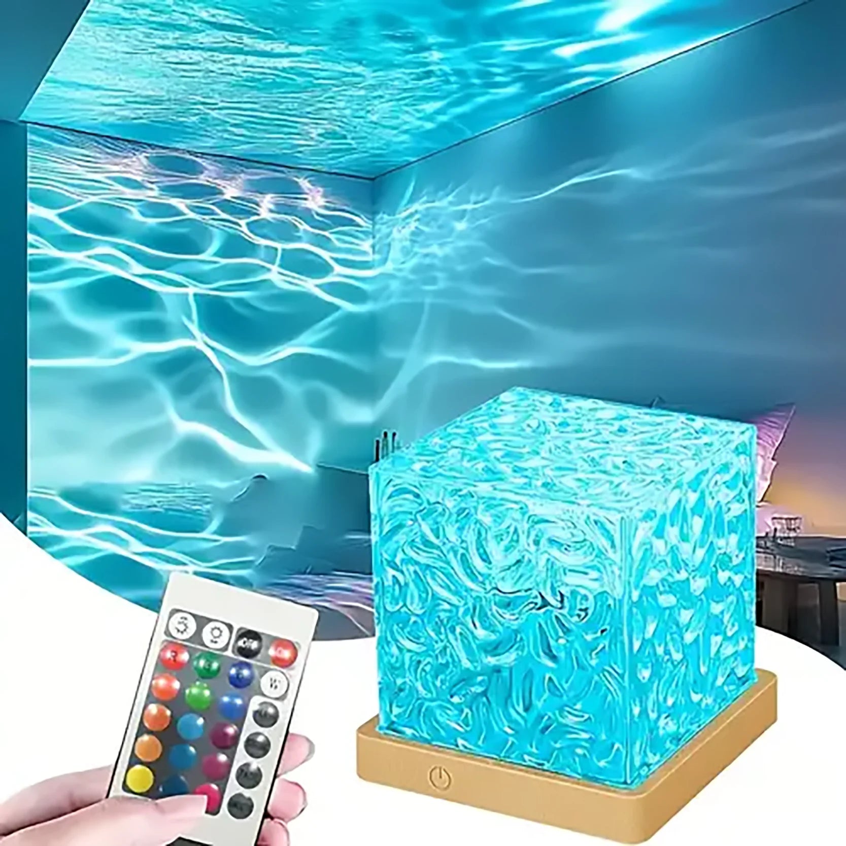 Projecteur Aurora Vagues Océan — 16 Couleurs LED