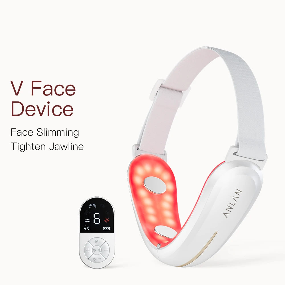 Appareil Lifting Visage ANLAN V-Face — Microcourant Anti-Double Menton LED