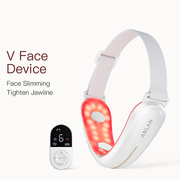 Appareil Lifting Visage ANLAN V-Face — Microcourant Anti-Double Menton LED