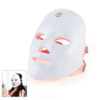 Masque LED Photonique 7 Couleurs — Luminothérapie Visage & Cou Sans Fil