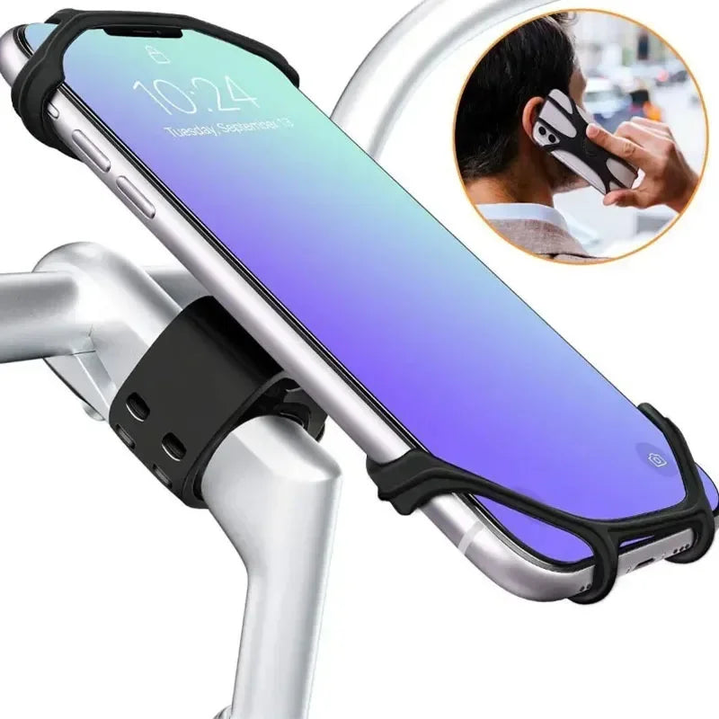 Support Téléphone Vélo & Moto VIKEFON — Rotation 360° Silicone Universel Tous Smartphones