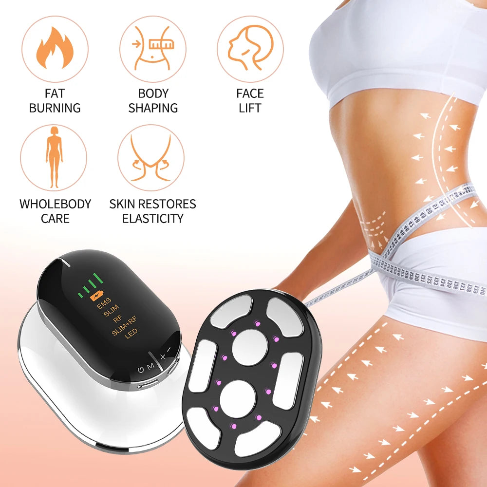Appareil Minceur Corps 4-en-1 – EMS, RF, LED & Massage Anti-Cellulite