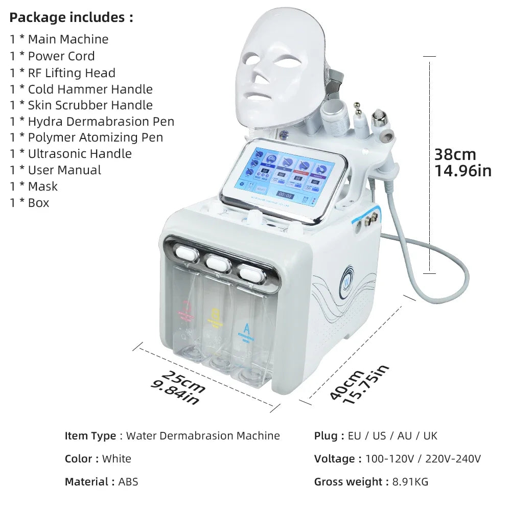 Machine Faciale Professionnelle Missheart – Hydra Nettoyage Profond 6/7-en-1