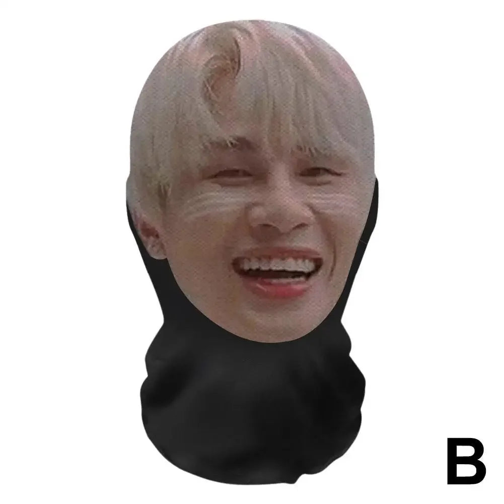 3D Full Face Mask Balaclava Printed Realistic Funny Prank Face Mask for Cosplay Daily Joke Men Women Headdress Halloween Masks