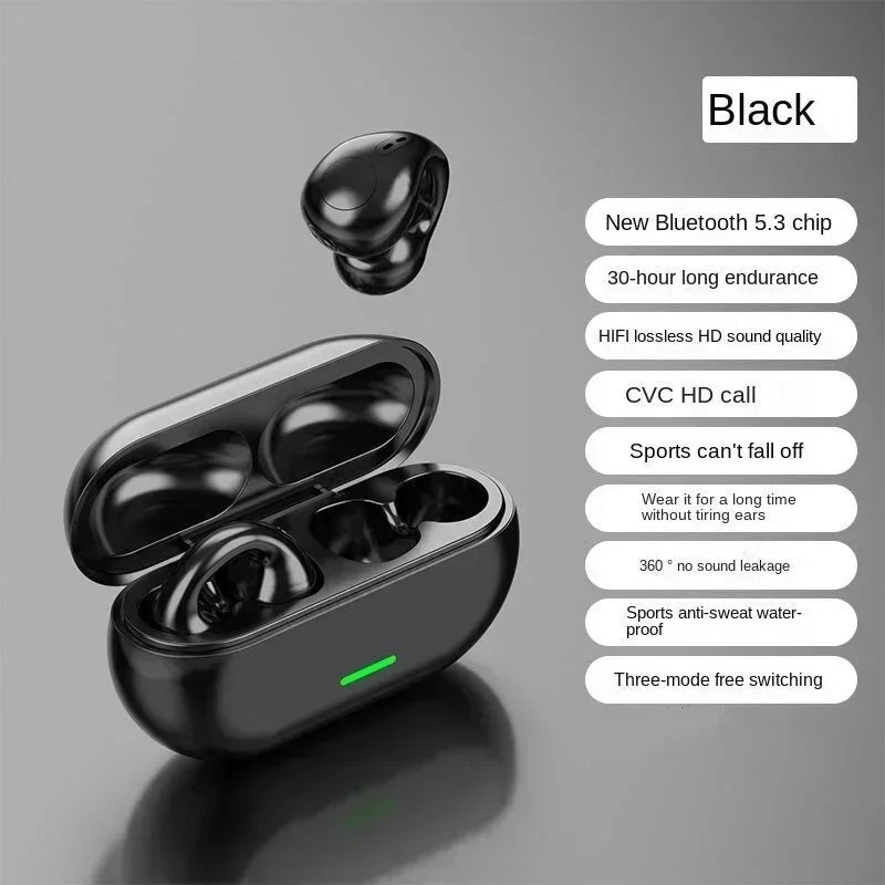 Écouteurs Bluetooth T75 — Conduction Osseuse HiFi Waterproof Sport