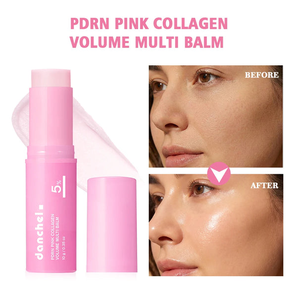 Baume Stick PDRN Collagène Rose – Anti-Rides & Raffermissant Visage