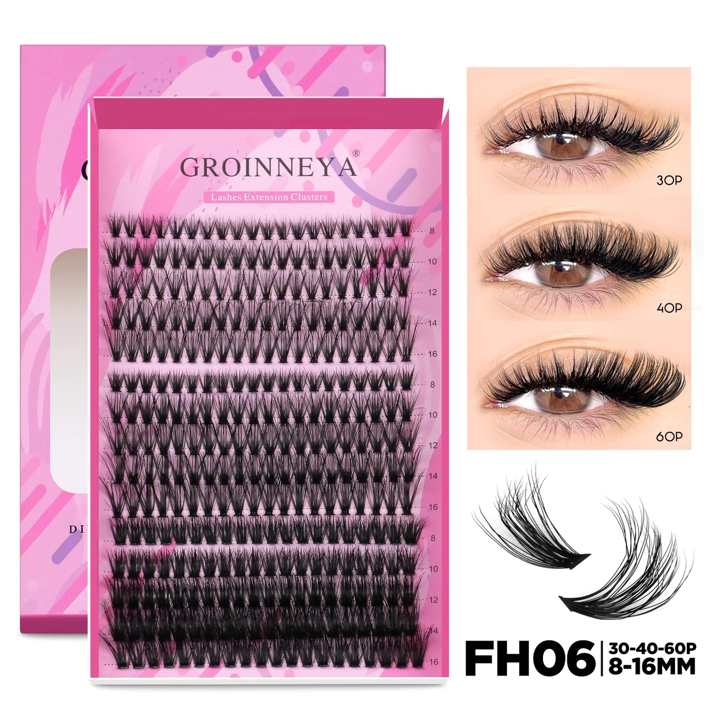 Kit Extensions de Cils DIY — Cluster, Colle & Fixateur