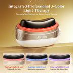 Masseur Gua Sha ANLAN 2-en-1 — Jade Naturel, LED & Microcourant