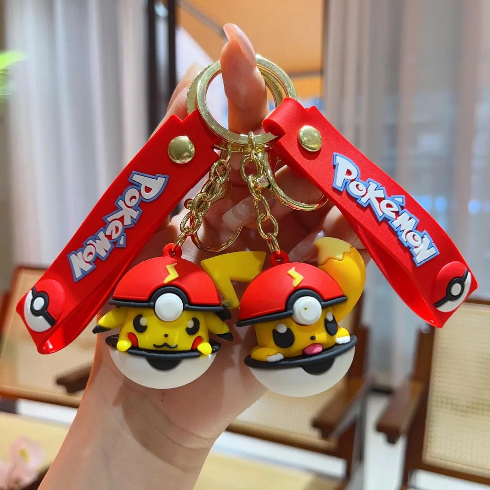 Pokémon Gift Idea - Pikachu Poké Ball keychain. A thoughtful gift for any Pokémon lover. Add charm to your keys or backpack!
