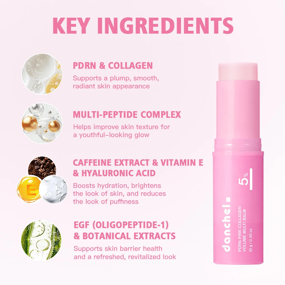 Baume Stick PDRN Collagène Rose – Anti-Rides & Raffermissant Visage