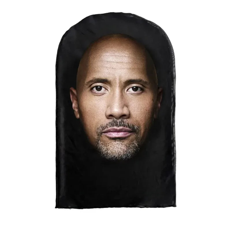 NEW 2026 3D Seamless Mask Funny Face Printed Head Scarf Celebrity Ice Silk Sunscreen Head Mask Halloween Cosplay Props