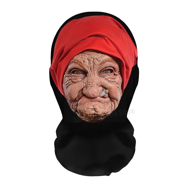 NEW 2026 3D Seamless Mask Funny Face Printed Head Scarf Celebrity Ice Silk Sunscreen Head Mask Halloween Cosplay Props