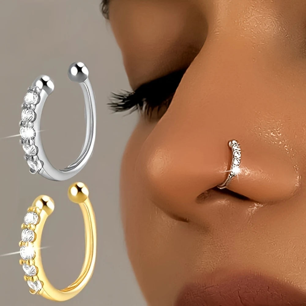 Faux Piercing Nez Manchette — Hypoallergénique