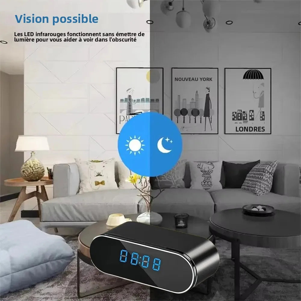 Réveil Caméra WiFi 4K