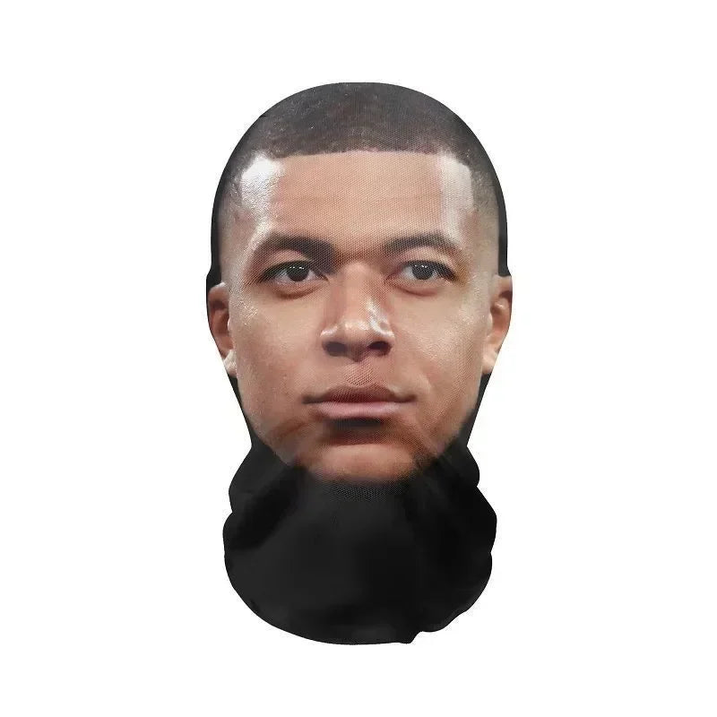 3D Full Face Mask Balaclava Printed Realistic Funny Prank Face Mask for Cosplay Daily Joke Men Women Headdress Halloween Masks
