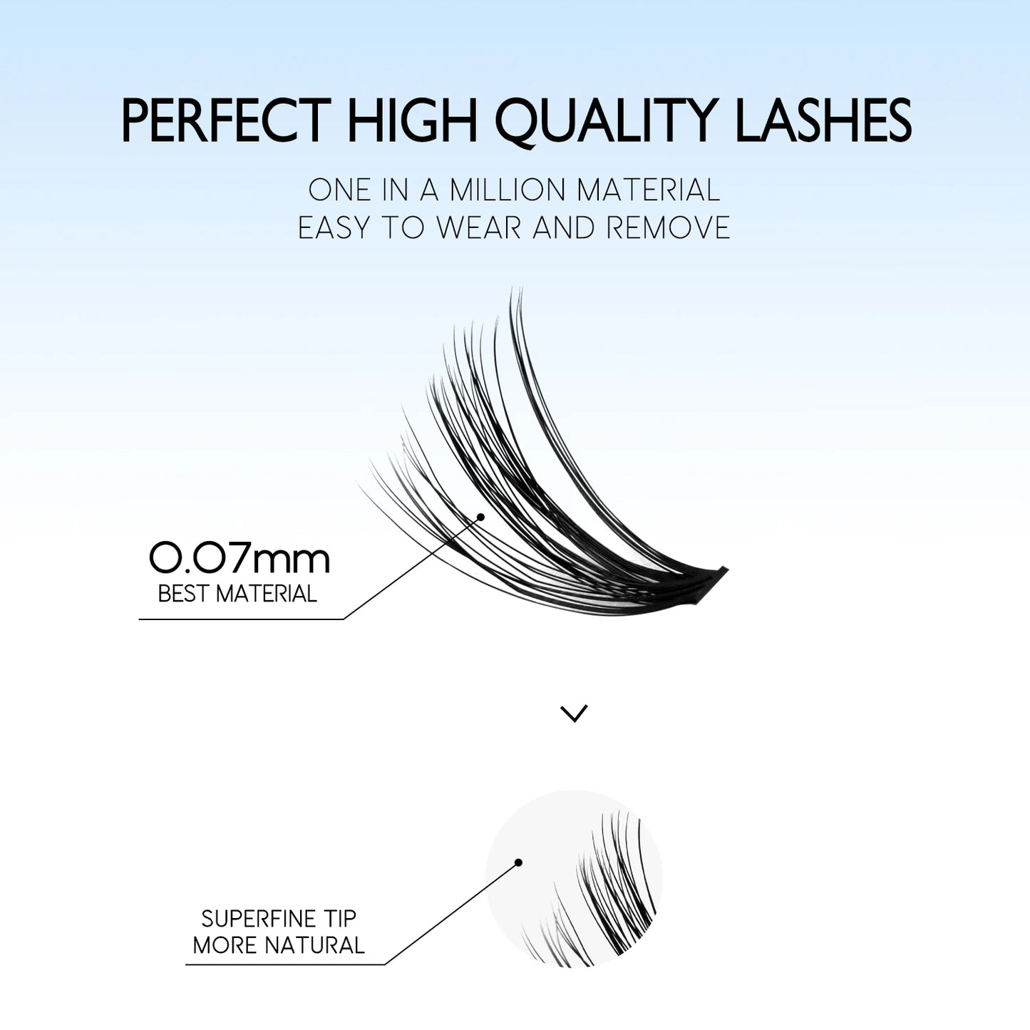 Kit Extensions de Cils DIY — Cluster, Colle & Fixateur