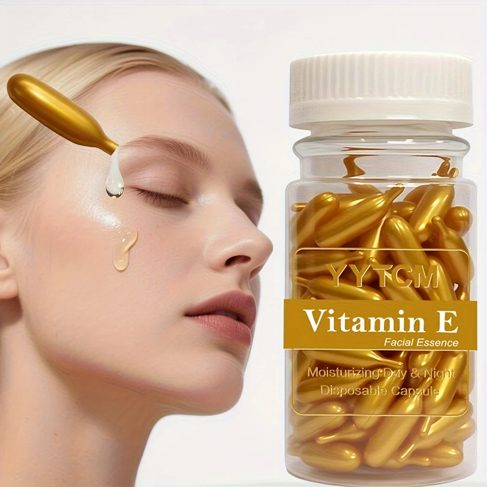 Capsules Sérum Vitamine E — Hydratation Intense Visage (90 Capsules)