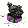 X15 TWS Écouteurs Gaming Bluetooth 5.3 — Réduction de Bruit Micro Affichage LED