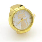 Ring-Uhr Katze