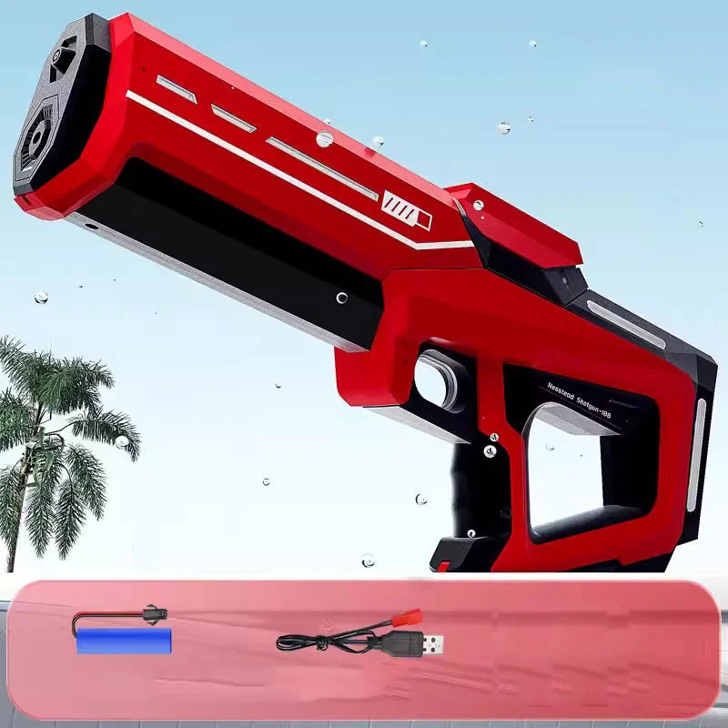 Pistolet à Eau Électrique — Puissant Automatique Été & Plage