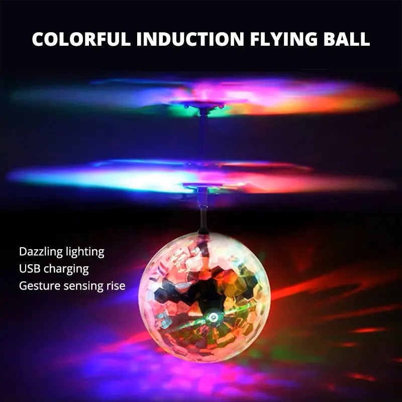 Boule Cristal LED Flottante — Contrôle Gestuel Infrarouge Multicolore