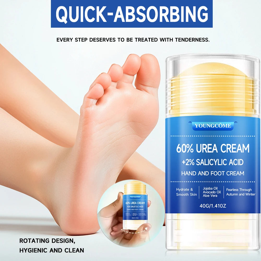 Crème Urée 60% Pieds & Mains – Acide Salicylique, Aloe Vera & Acide Hyaluronique