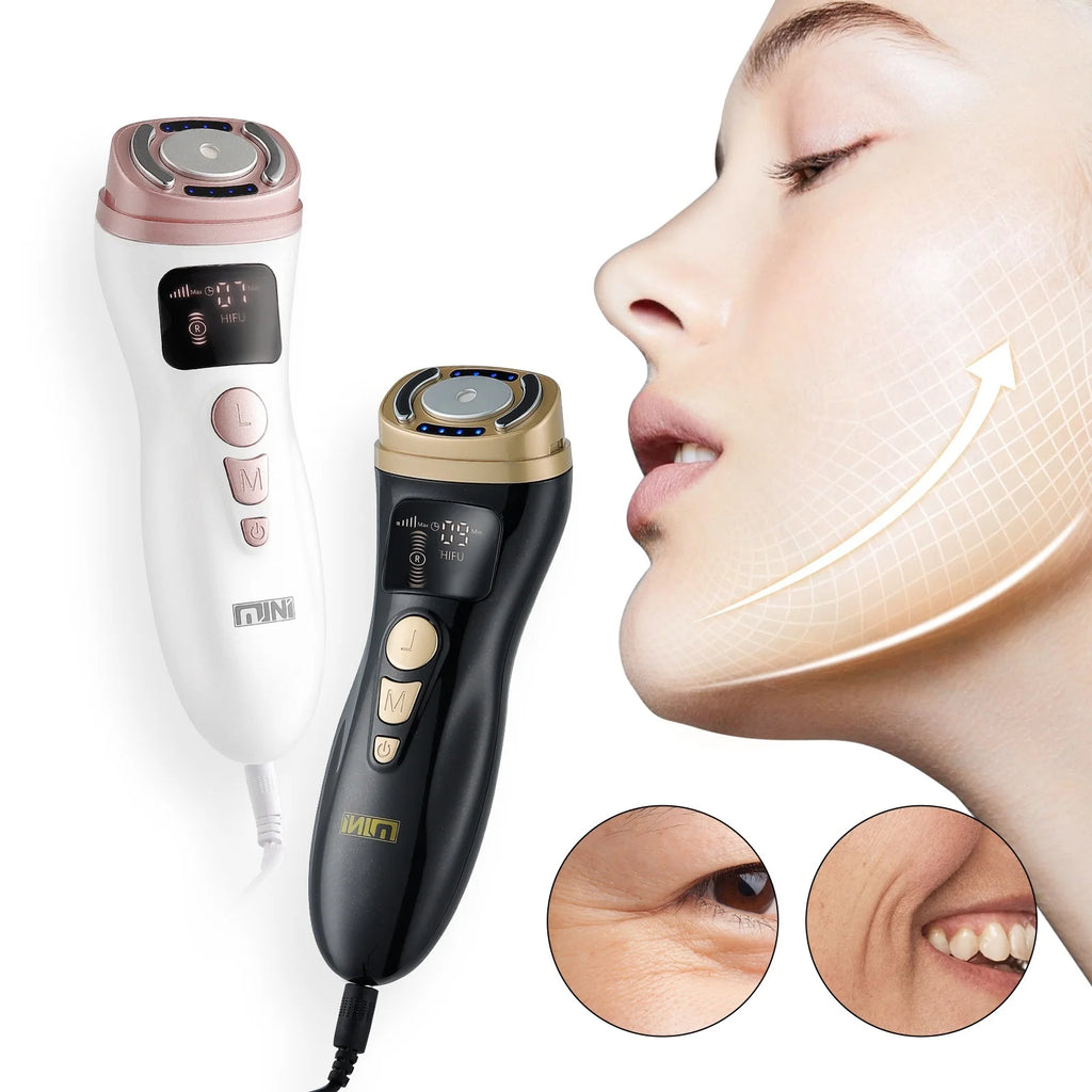 Appareil HIFU Mini — Lifting Ultrasons, RF & EMS Visage, Cou & Yeux