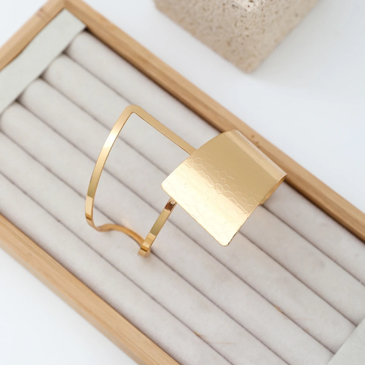 1pc Fashion Trendy Adjustable Bangle For Women Hiphop Chunky Jewelry Accessories ﻿
