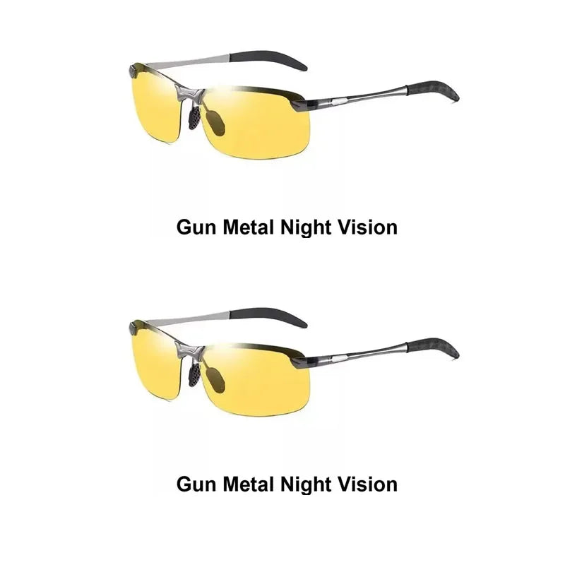 1/2/3pcs Day And Night Vision Sunglasses Polarized Smart Photochromic Sun Glasses For Man Woman Camping Fishing Driving Climbing