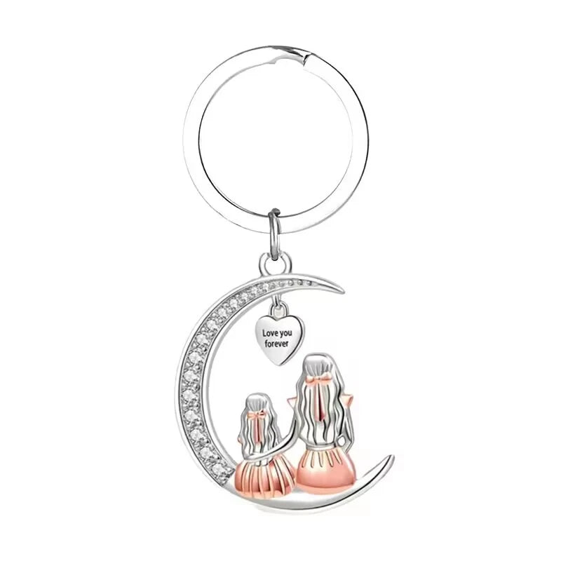Collier Lune Maman & Fille — Bijou Éternel