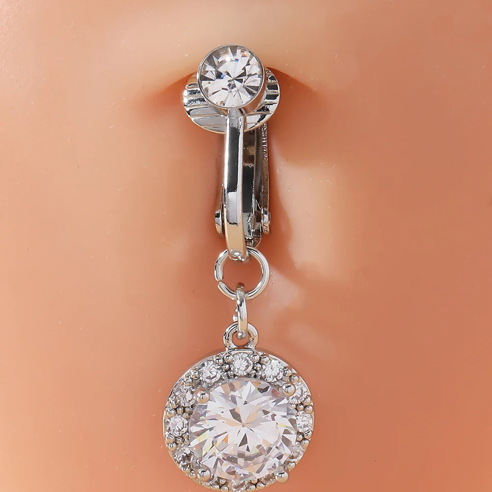 Faux Piercing Nombril Clip — Sans Perçage