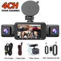 Dashcam 4 Objectifs 360° 1080P avec Vision Nocturne