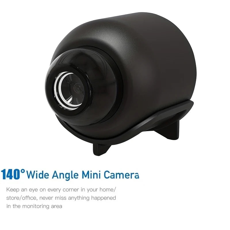 Nouvelle X5 Mini Caméra 1080P WiFi — Vision Nocturne Détection Mouvement Ultra-Légère 32g