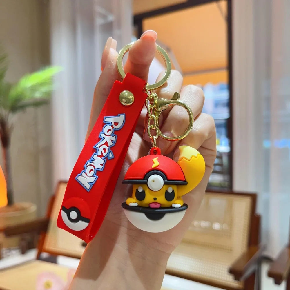 Pokémon Gift Idea - Pikachu Poké Ball keychain. A thoughtful gift for any Pokémon lover. Add charm to your keys or backpack!