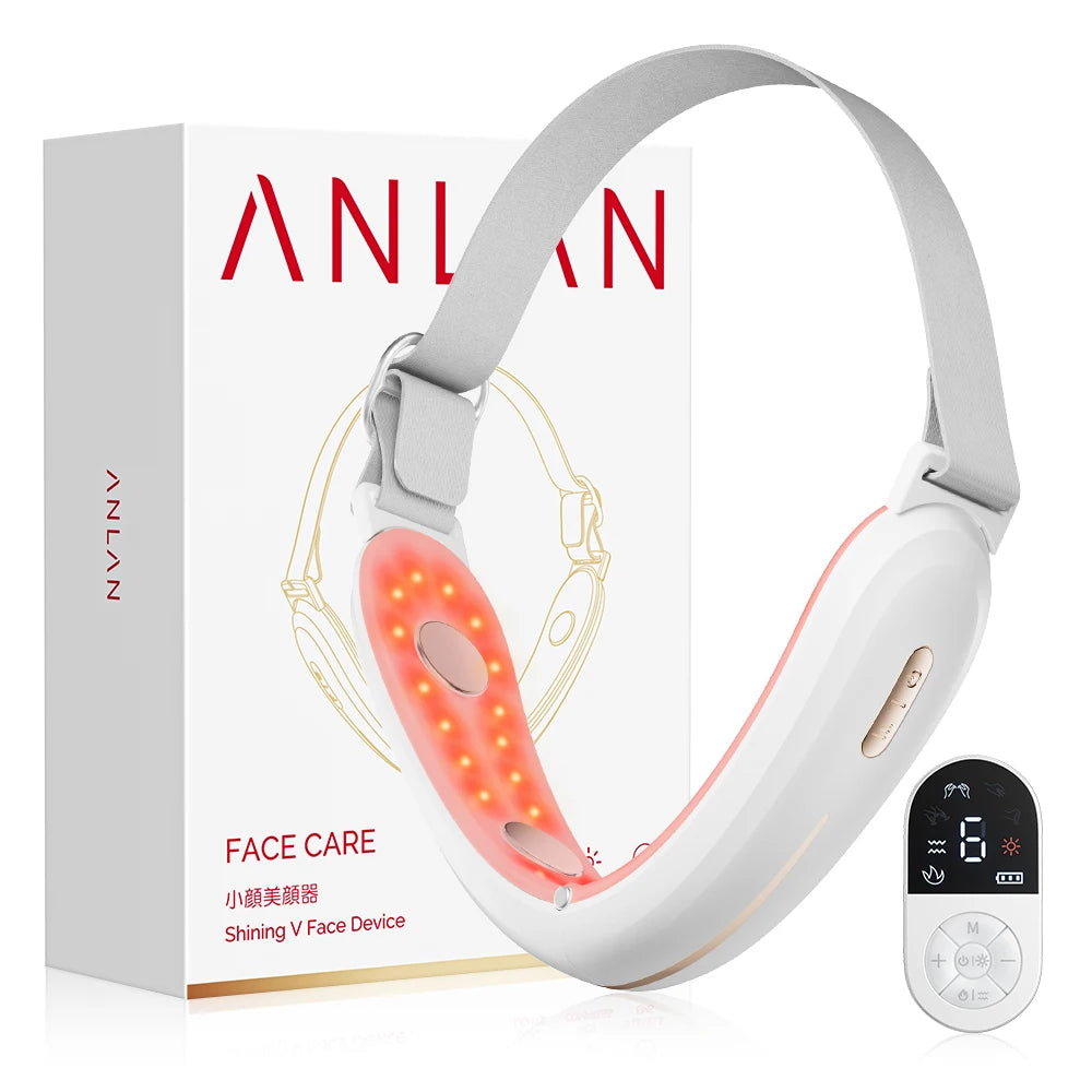 Appareil Lifting Visage ANLAN V-Face — Microcourant Anti-Double Menton LED