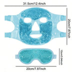 Masque Gel Chaud & Froid Visage & Yeux — Anti-Poches Réutilisable