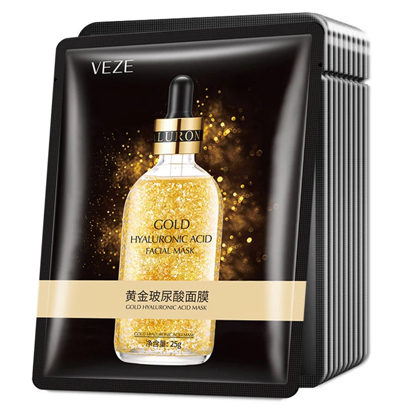 Masques Visage Acide Hyaluronique & Collagène – Lot de 20 | Hydratation Intense