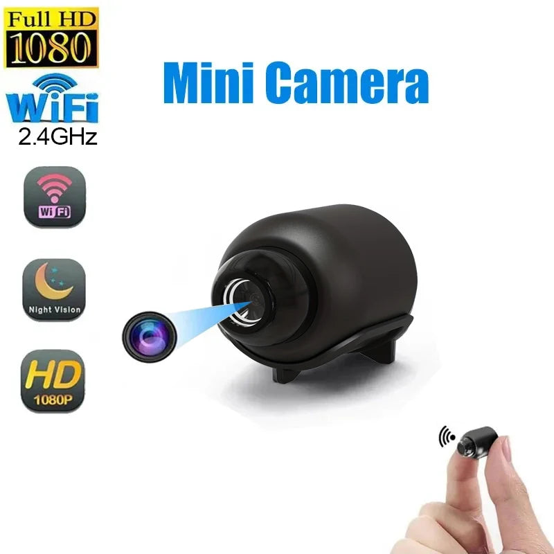 Nouvelle X5 Mini Caméra 1080P WiFi — Vision Nocturne Détection Mouvement Ultra-Légère 32g