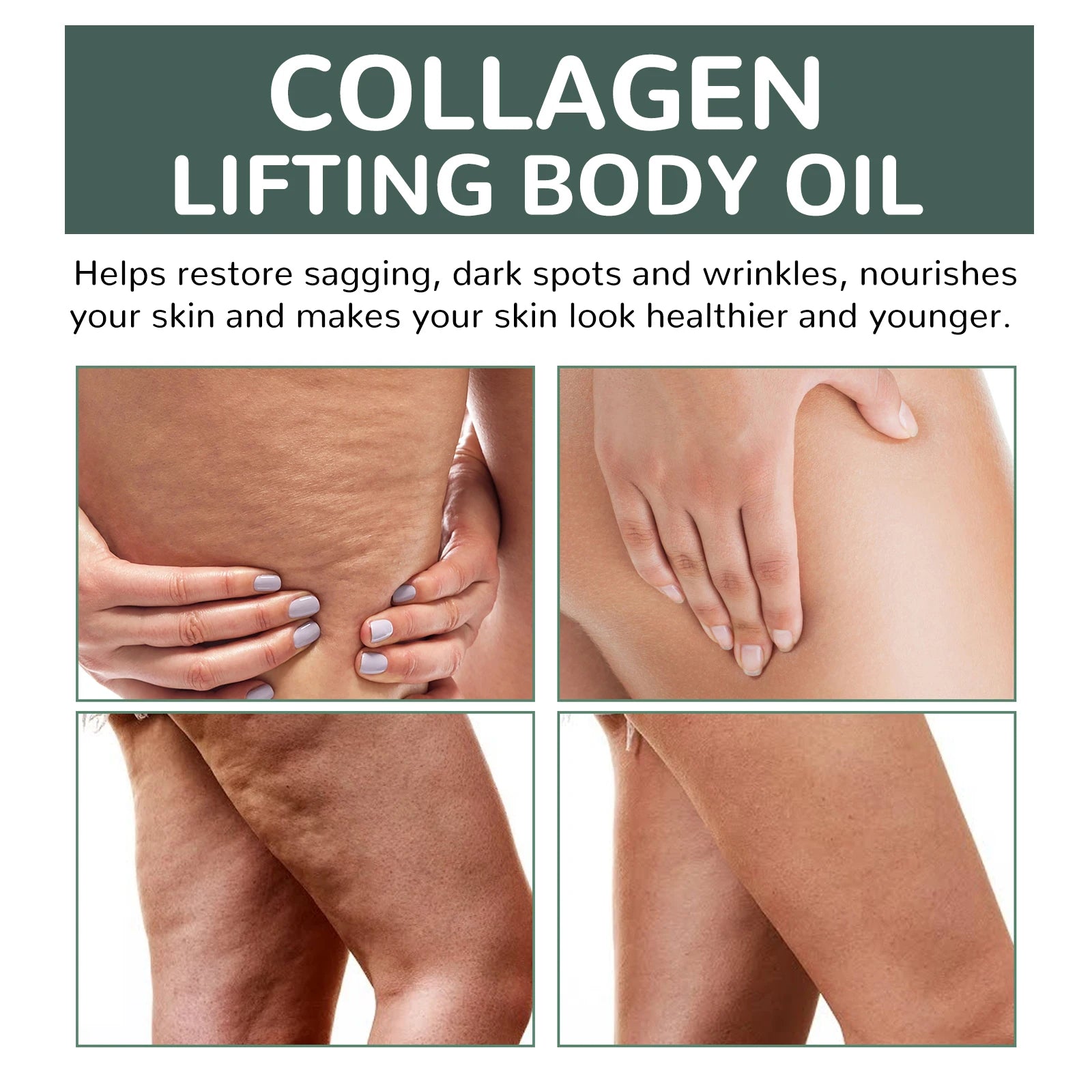 Huile Corps Raffermissante au Collagène — Hydratation Intense 100ml