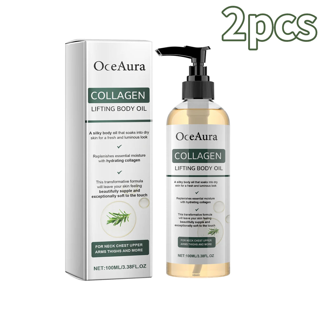 Huile Corps Raffermissante au Collagène — Hydratation Intense 100ml