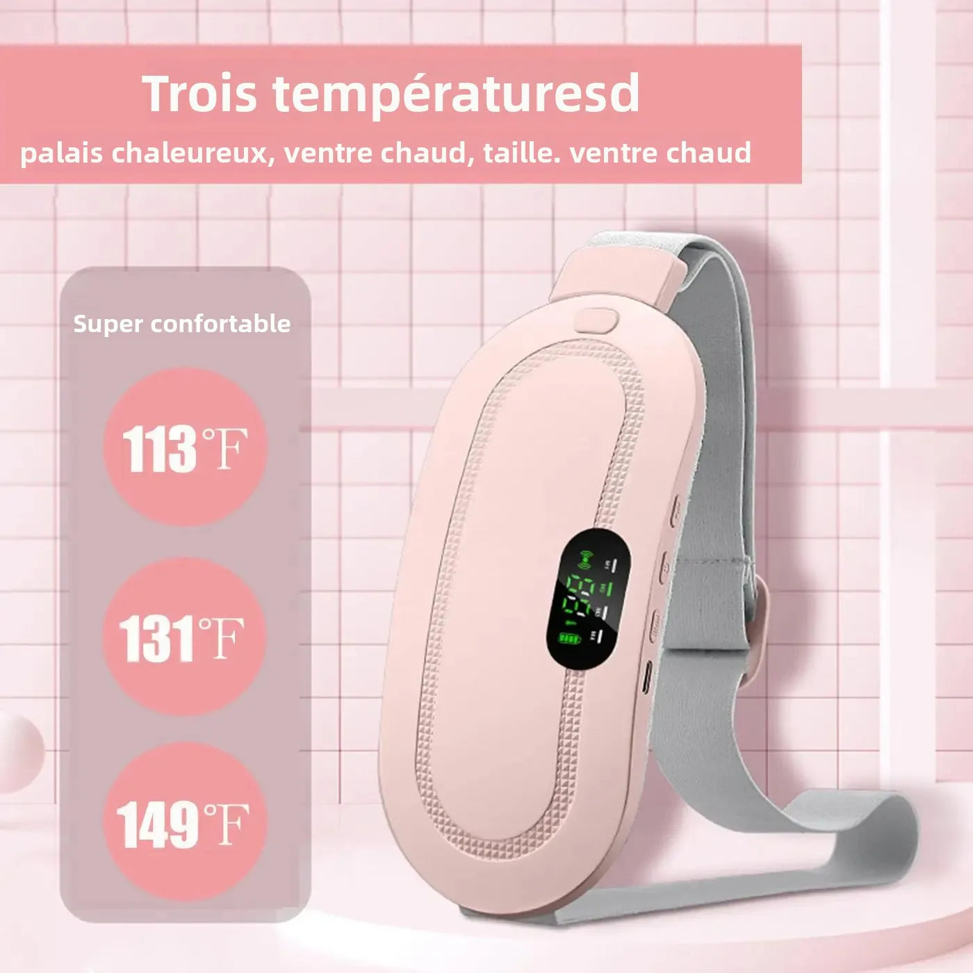 Ceinture Chauffante Menstruelle — Soulagement Douleurs Ventre