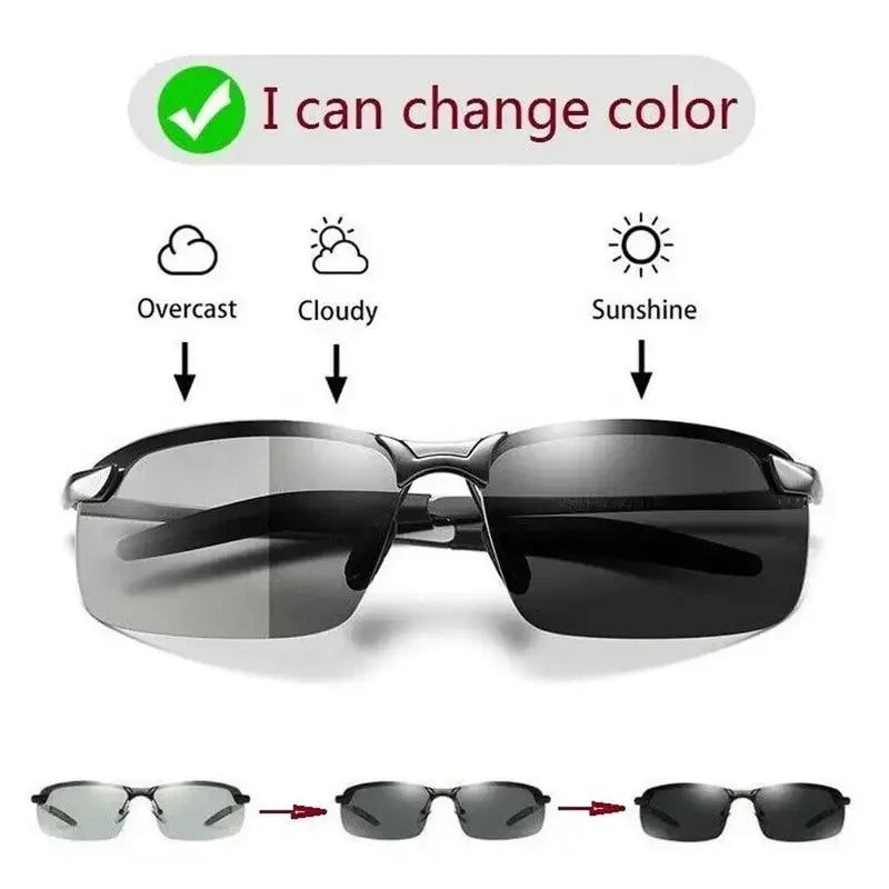 1/2/3pcs Day And Night Vision Sunglasses Polarized Smart Photochromic Sun Glasses For Man Woman Camping Fishing Driving Climbing