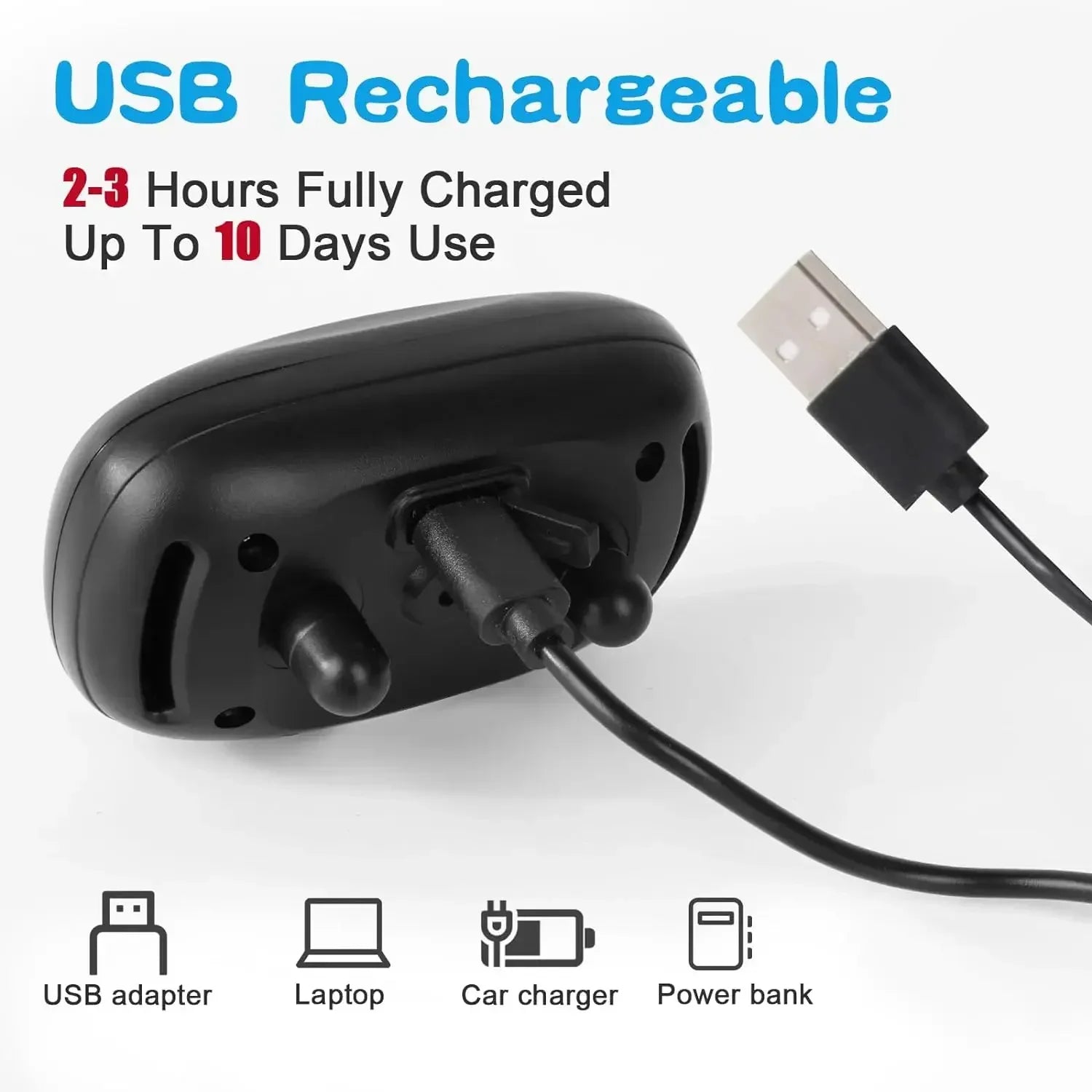 Collier Anti-Aboiement Ultrasonique — Rechargeable USB Sans Choc