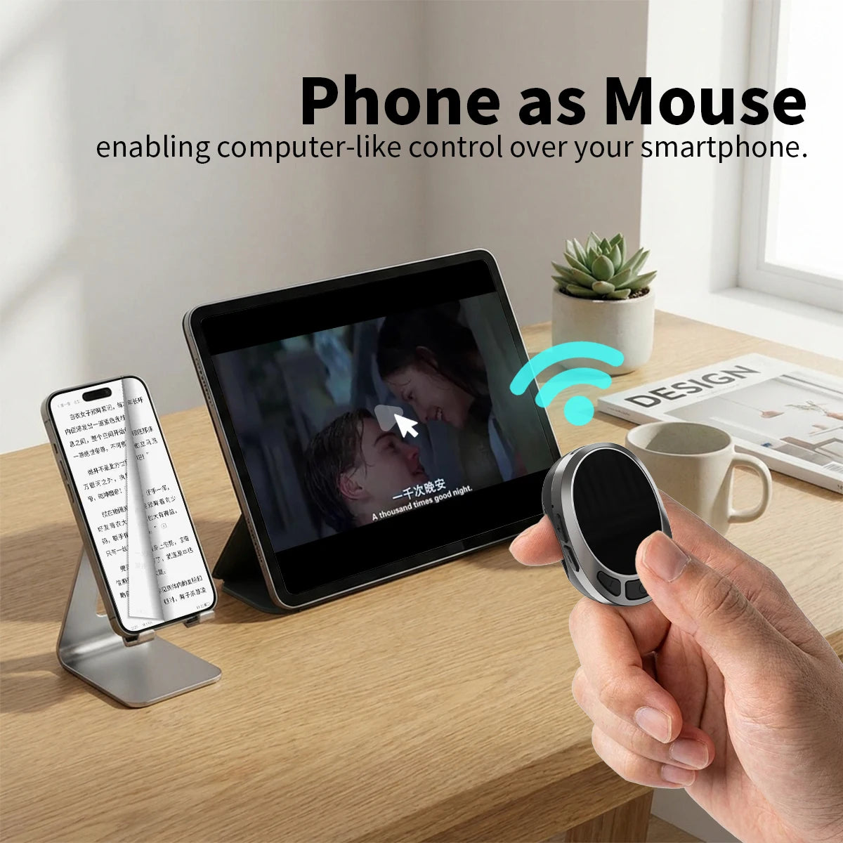 Bague Télécommande Bluetooth — Scroll TikTok & Tourne-Page